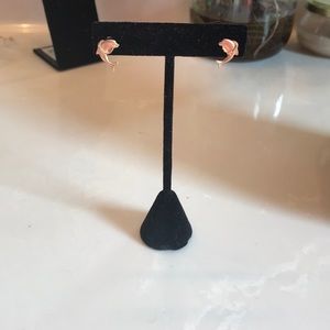 Cute dolphin stud earrings